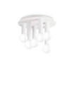 Small White Metal Ceiling Light