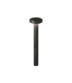 Tesla garden bollard Metal, Aluminum Black