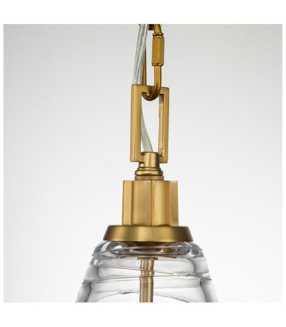Suspension Feiss Aluminium,Acier,Verre Laiton bruni
