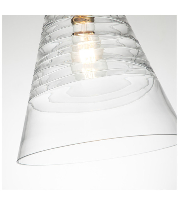 Lampada a sospensione Feiss Alluminio, Acciaio, Vetro Ottone brunito
