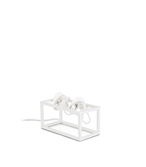 Portable floor lamp AUDIO Metal White
