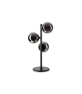 PERLAGE Lámpara de mesa Vidrio, metal negro