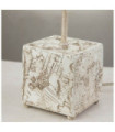 Petra Parchment Table Lamp, Steel, Bone White Resin