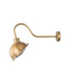 Outdoor spotlight Chiswick Brass, transparent prismatic glass Antique Brass