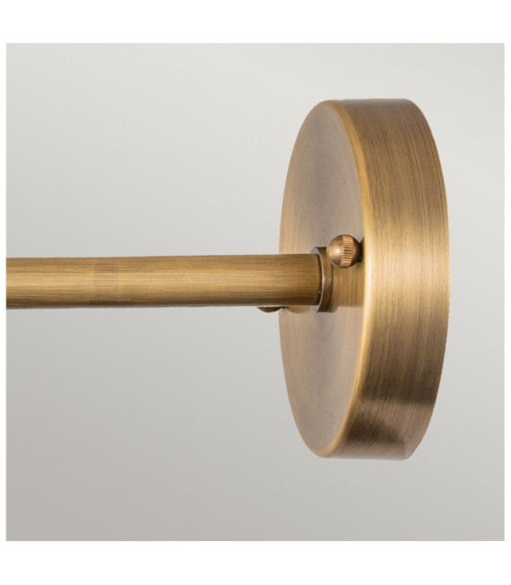 Outdoor spotlight Chiswick Brass, transparent prismatic glass Antique Brass
