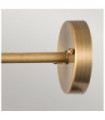 Outdoor spotlight Chiswick Brass, transparent prismatic glass Antique Brass
