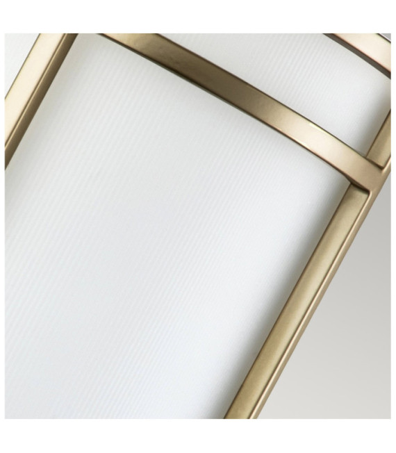 Applique murale Fusion Verre Opale,Acier Laiton naturel peint