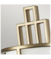 Applique murale Fusion Verre Opale,Acier Laiton naturel peint
