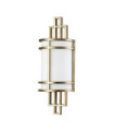Applique murale Fusion Verre Opale,Acier Laiton naturel peint