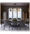 Spinny pendant light Mild steel Matt black, natural