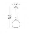LUNA Pendant Light 1+1 lights - 2