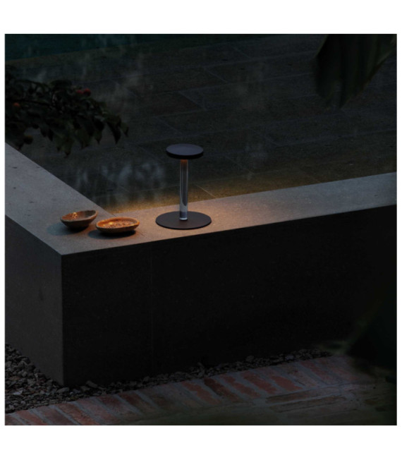 Toki Outdoor Table Lamp Black Plastic