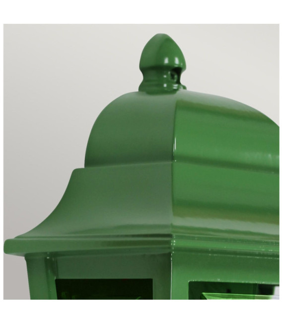 Lampada da parete per esterni Deco Policarbonato trasparente, alluminio Verde