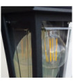 Applique murale extérieur Deco Polycarbonate transparent,aluminium Noir