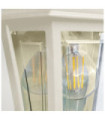 Applique murale extérieur Deco Polycarbonate transparent,aluminium Crème