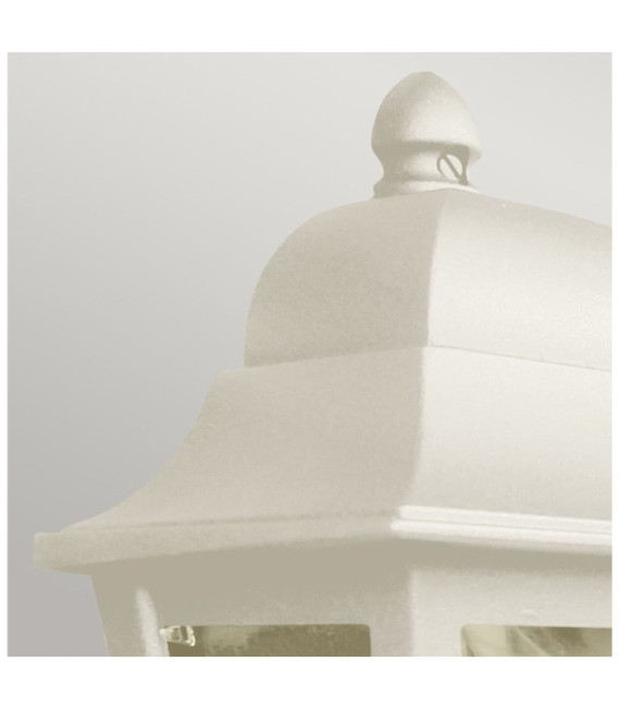 Deco exterior wall light Transparent polycarbonate, Cream aluminum