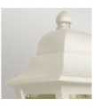 Deco exterior wall light Transparent polycarbonate, Cream aluminum