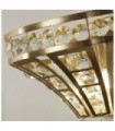 Applique murale Gemma Acier doux,cristal Laiton