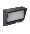 Solar wall light Aluminum, polycarbonate Matt black