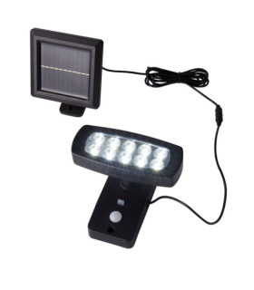 Lampada da parete portatile Solar ABS, Policarbonato Nero satinato