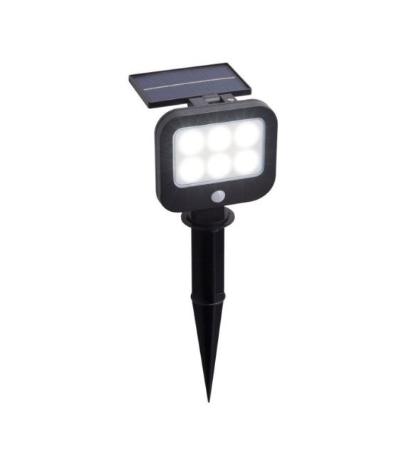 Solar ABS, Polycarbonate stake light Satin black