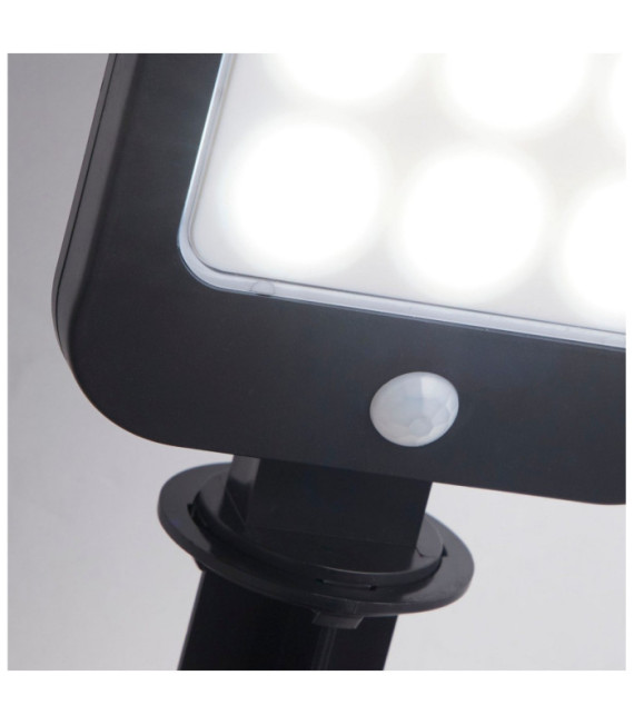 Solar ABS, Polycarbonate stake light Satin black