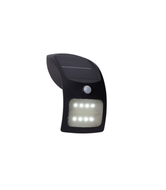 Aplique solar ABS, Policarbonato Negro mate