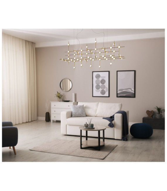 Lampada a sospensione a LED Provenza Vetro, Acrilico, Acciaio Oro