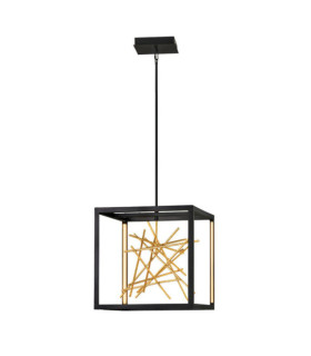 LED pendant light Hinkley Steel Black and gold gold