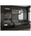 Suspension LED Provenza Verre,Acrylique,Acier Or