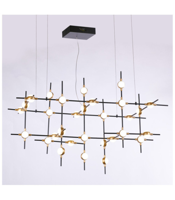 Provenza LED-Pendelleuchte Schwarz, Gold