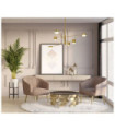 Remdal Acrylic Pendant Light, Gold Steel