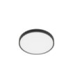 Riberio Ceiling Light Plastic, Black Aluminum