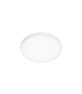 Plafoniera Riberio Plastica, Alluminio Nero