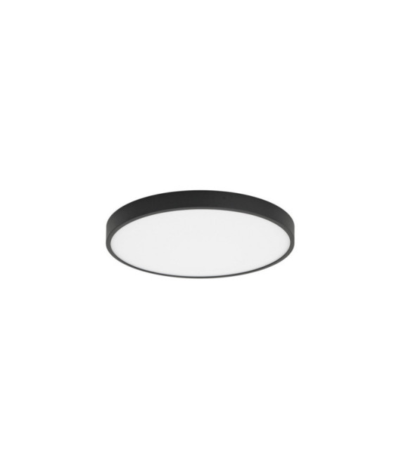 Riberio Lámpara de techo Plástico, Aluminio negro