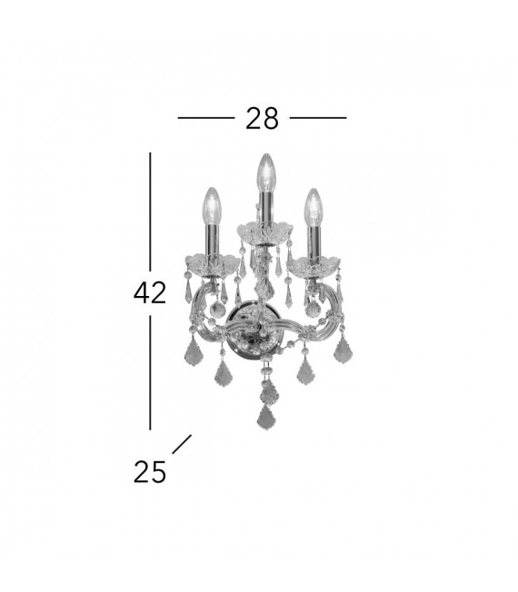 BELVEDERE Wall Light 3 lights - 2