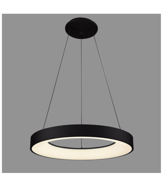 Giulia LED-Pendelleuchte Acryl, schwarzes Aluminium