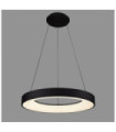 Giulia LED pendant light Acrylic, Black aluminum