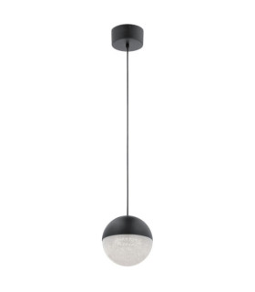 Kichler pendant light Iron, acrylic with zirconia chip, aluminum Matte black