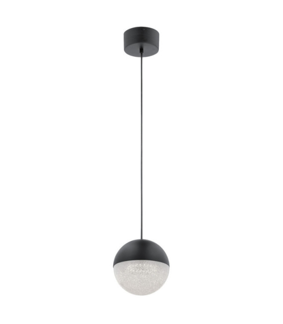 Suspension Kichler Fer,acrylique avec puce de zircone,aluminium Noir mat