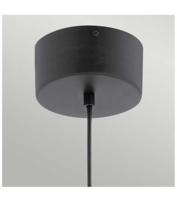 Lampada a sospensione Kichler Ferro, acrilico con scheggia di zirconio, alluminio Nero opaco