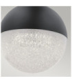 Kichler pendant light Iron, acrylic with zirconia chip, aluminum Matte black