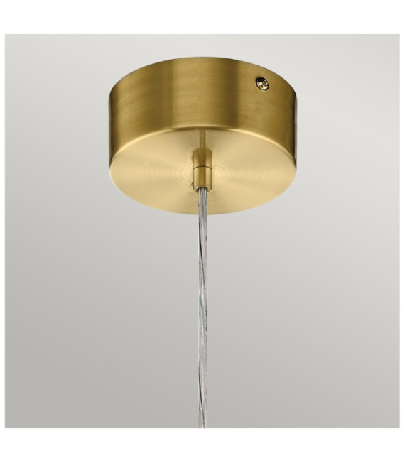 Kichler Pendelleuchte Eisen, Acryl mit Zirkonia-Chip, Aluminium Champagnergold