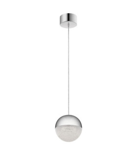 Kichler pendant light Iron, acrylic with zirconia chip, aluminum Polished chrome