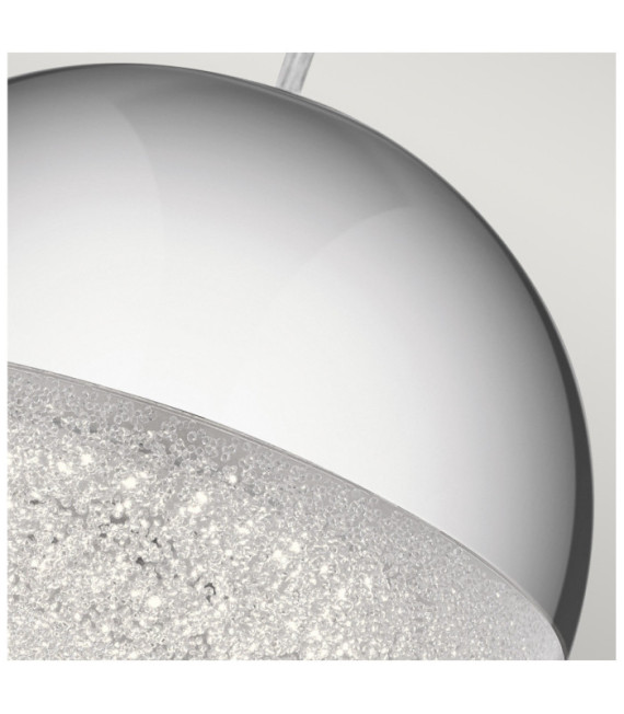 Kichler pendant light Iron, acrylic with zirconia chip, aluminum Polished chrome