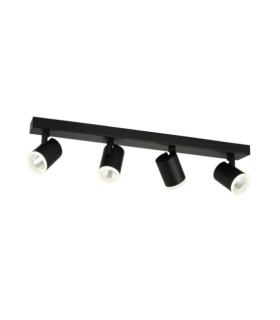 Helvia spotlight bar Plastic, steel, aluminum Black