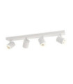 Barre de spots Helvia Plastique,acier,aluminium Blanc