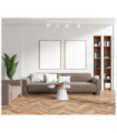 Barre de spots Helvia Plastique,acier,aluminium Blanc