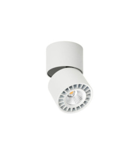 Plafoniera Herios Alluminio Bianco, Nero