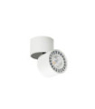 Plafonnier Herios Aluminium Blanc, Noir